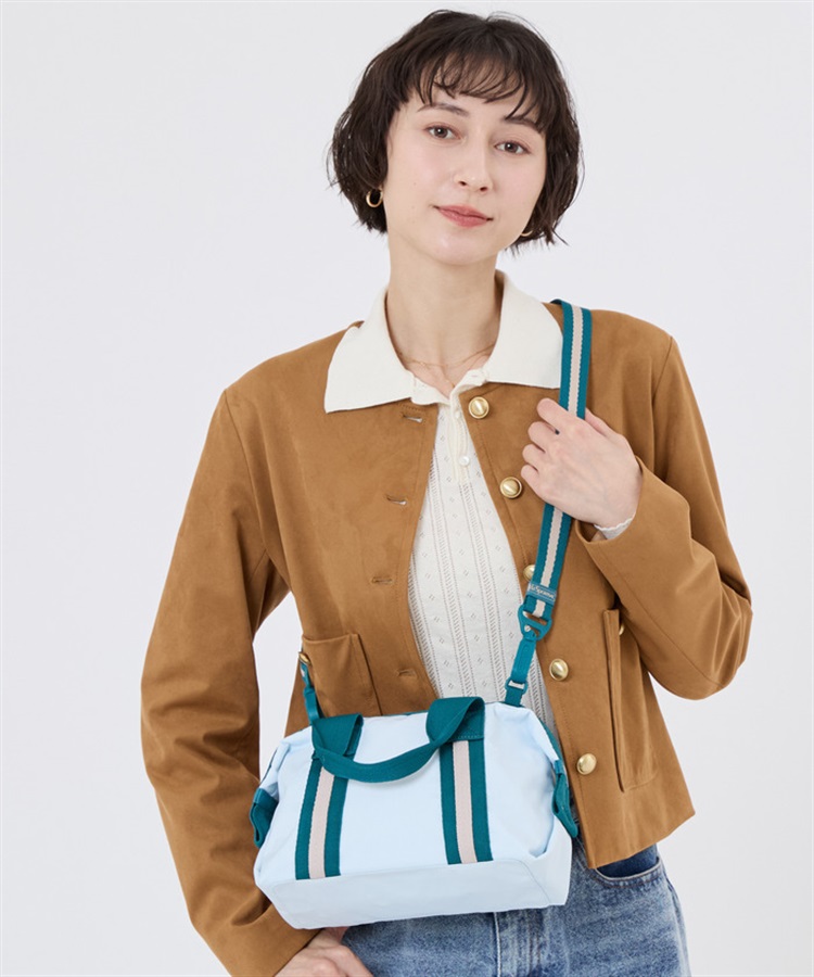 美品【レスポートサック】カラフル ストライプ ボーダー ショルダーバッグ 黒 美品【レスポートサック】カラフル ストライプ ボーダー ショルダー