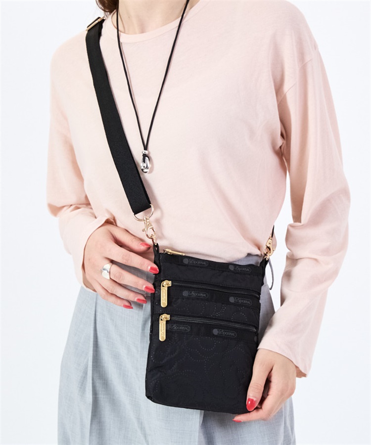 人気★LeSportsac 3 ZIP CROSSBODY★縦型 ミニショルダーバッグ 3 ZIP CROSSBODY｜ミニバッグ｜バッグ｜レスポートサック公式