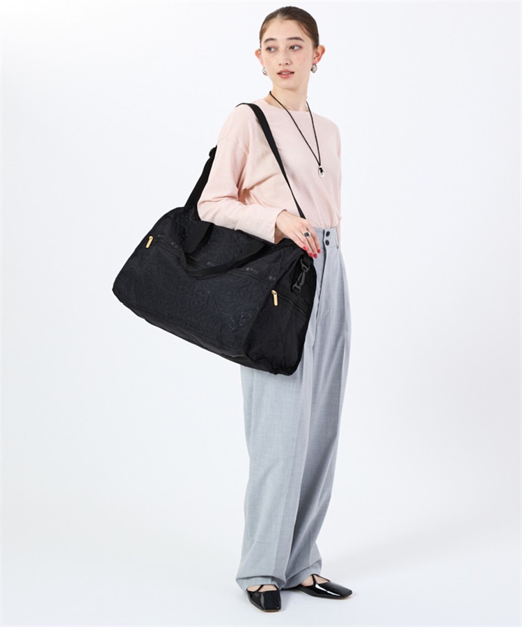 新品 レスポートサック ウィークエンダー　ボストンバッグ LG ブラック DELUXE LG WEEKENDER/ブラックシャイン / LeSportsac