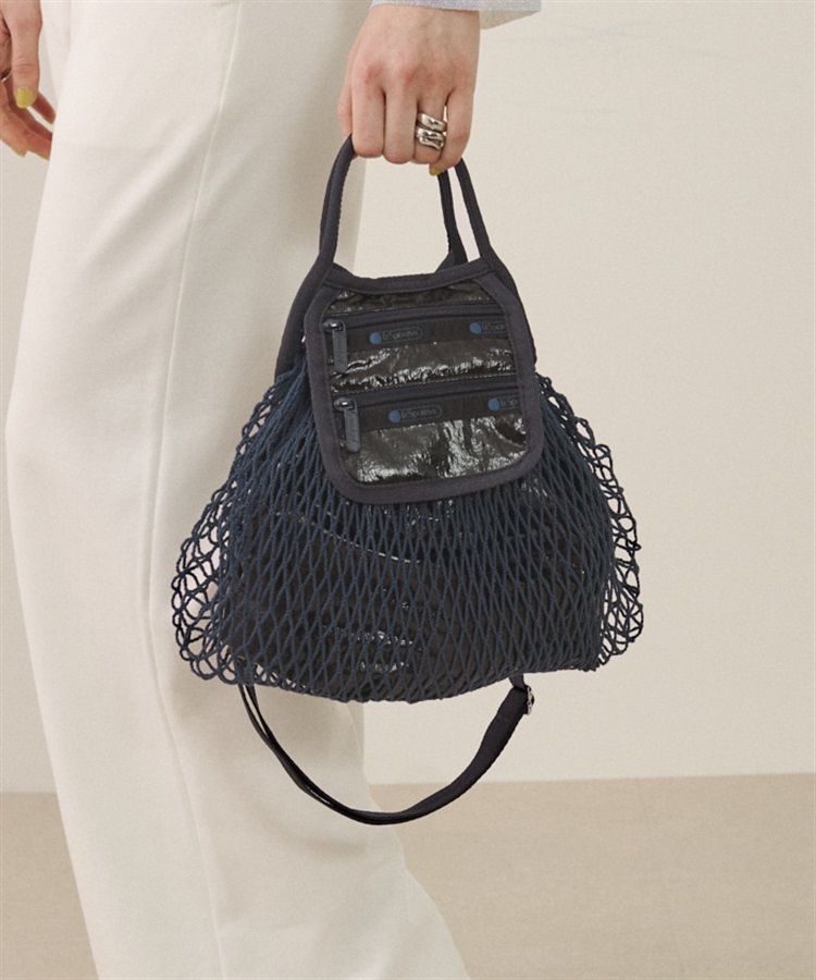 レスポートサック　フィッシュネット　シルバーホイル　ショルダーバッグ レスポートサック フィッシュネット シルバーホイル ショルダー