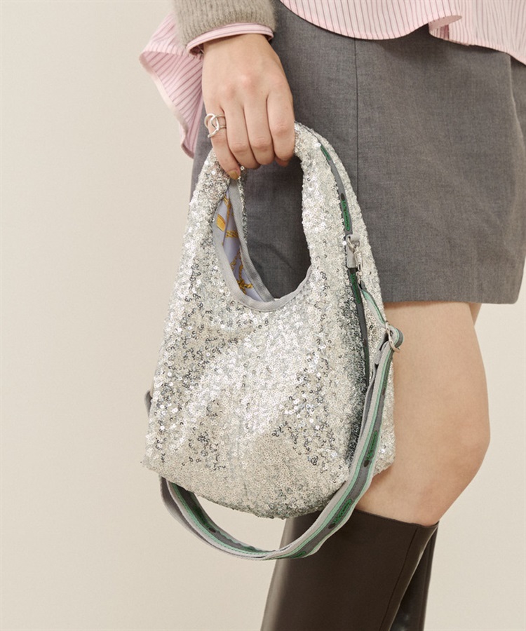 み*ん様 レスポートサック アトリエ LGマルシェバッグ シルバー 新商品