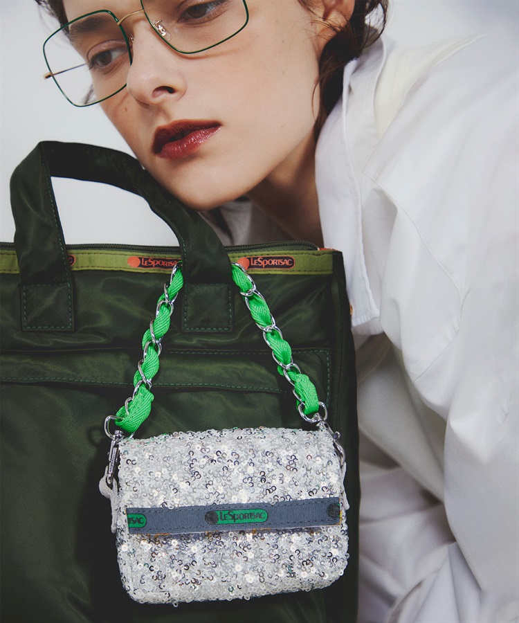 LeSportsac Atelier】CHAIN MINI CHARM｜チャーム｜ポーチ