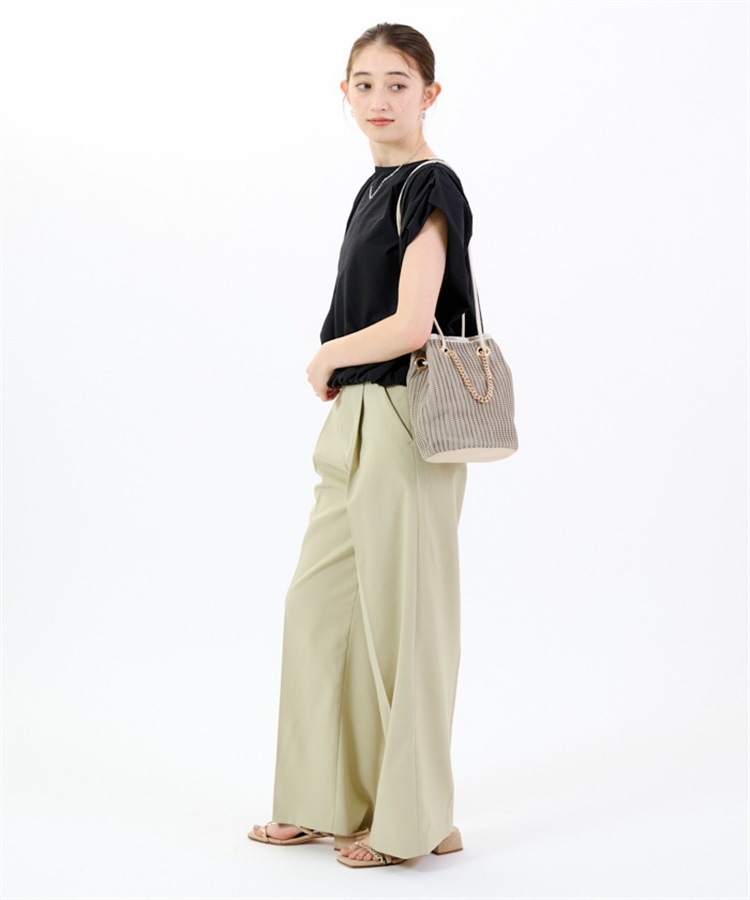 レスポートサック　CHAIN CROCHET MED BUCKET レスポートサック LeSportsac CHAIN CROCHET MED BUCKET （ブラック