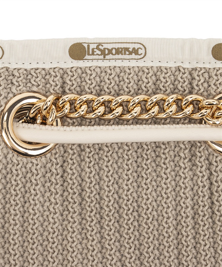 レスポートサック CHAIN CROCHET N/S TOTEベージュクロシェ レスポートサック LeSportsac CHAIN CROCHET N/S TOTE