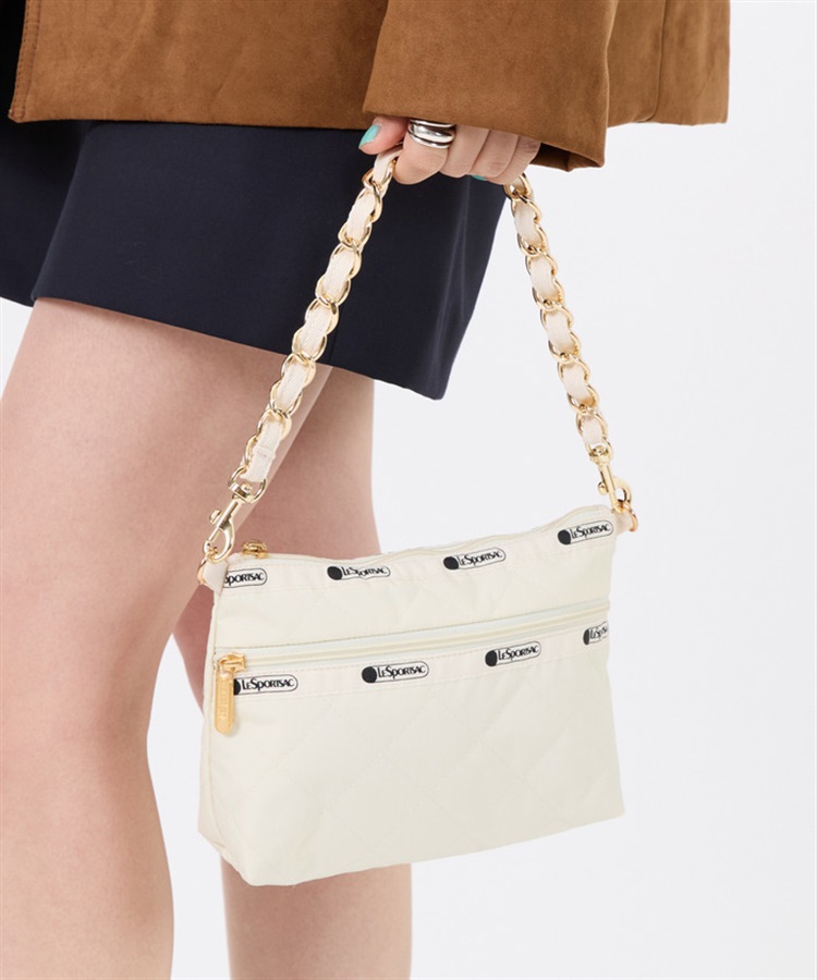 LeSportsac キルティングポーチ ホワイト LeSportsac / レスポートサック ×Megumi Kanzaki 神崎恵 PERFECT COSME