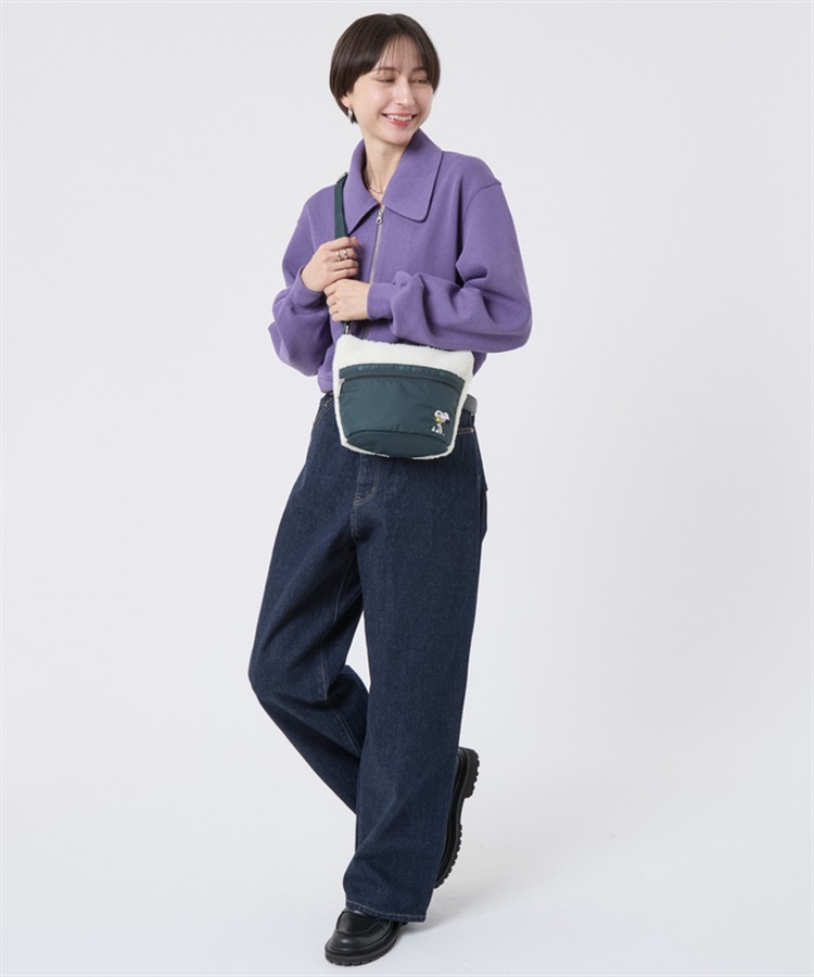 ⑥ ゆきそら1 サイドポケット付きトート ミニミニポーチ付き3点 LeSportsac×PEANUTS】MINI BUCKET SHOULDER BAG｜ショルダーバッグ