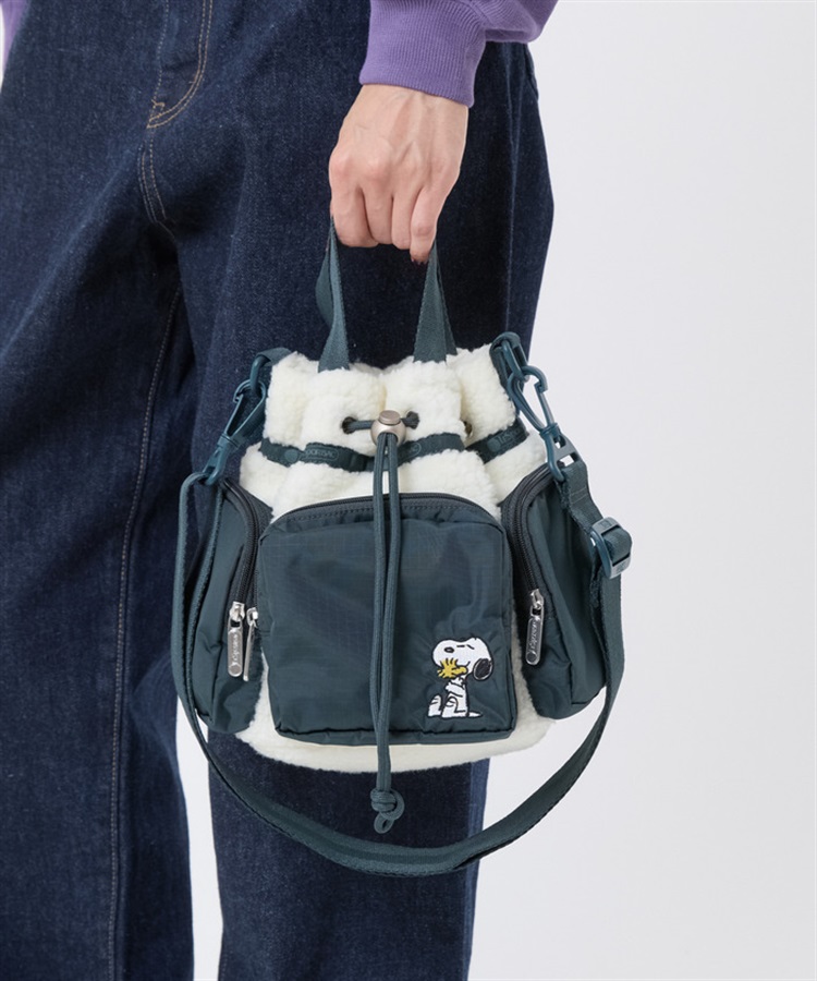 LeSportsac×PEANUTS】CONV DRAWSTRING CRSSBDY｜ショルダーバッグ/斜め