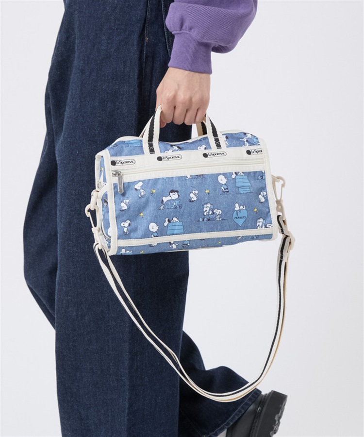 LeSportsac×PEANUTS】MINI DUFFEL CROSSBODY｜ショルダーバッグ/斜め