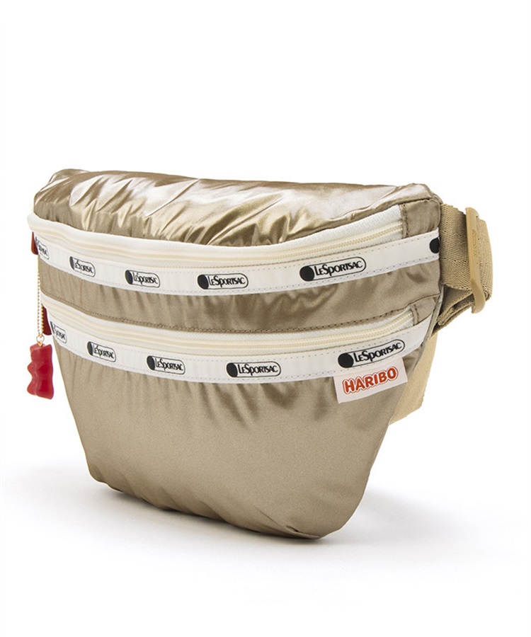 未使用級✨LeSportsac×HARIBO コラボ ゴールドボディバッグ LeSportsac×HARIBO】HERITAGE BELT BAG｜ベルトバッグ/ボディバッグ