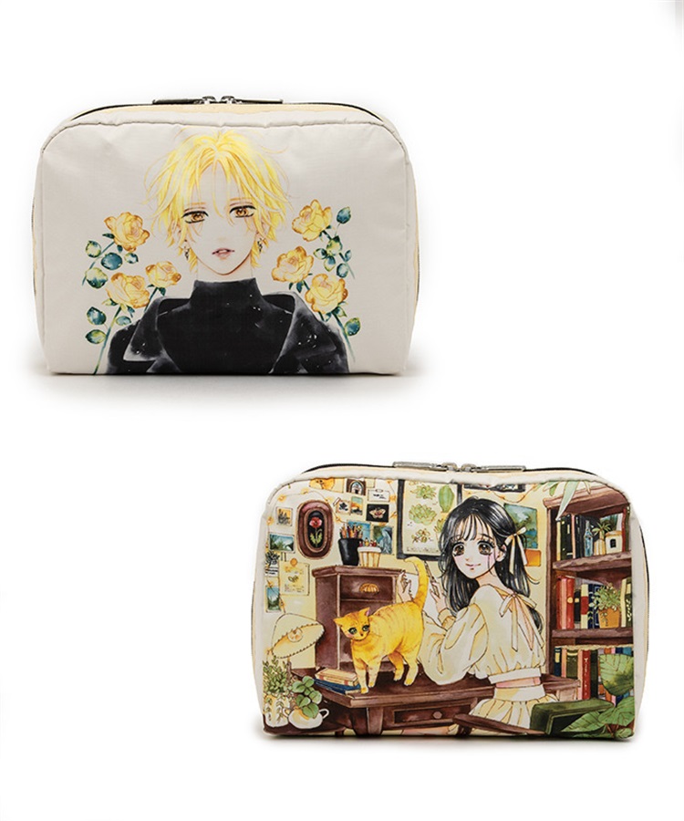 リクエスト品　のほほん様 LeSportsac × りぼん70周年 】EXTRA LARGE RECTANGULAR COSMETIC
