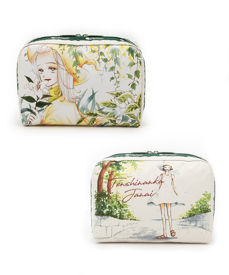 【 LeSportsac × りぼん70周年 】　ポーチ LeSportsac × りぼん70周年 】RECTANGULAR COSMETIC｜ポーチ