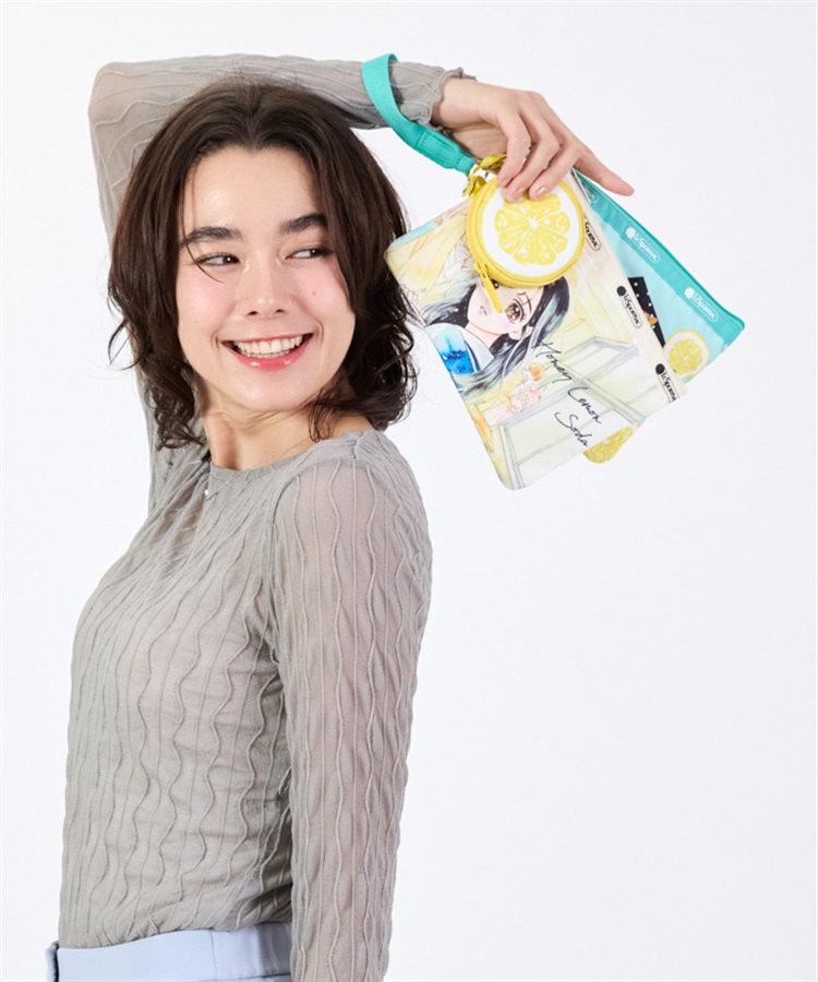 リボン　レスポートサック　ポーチ リボン レスポートサック ポーチ LeSportsac - 【 LeSportsac × りぼん