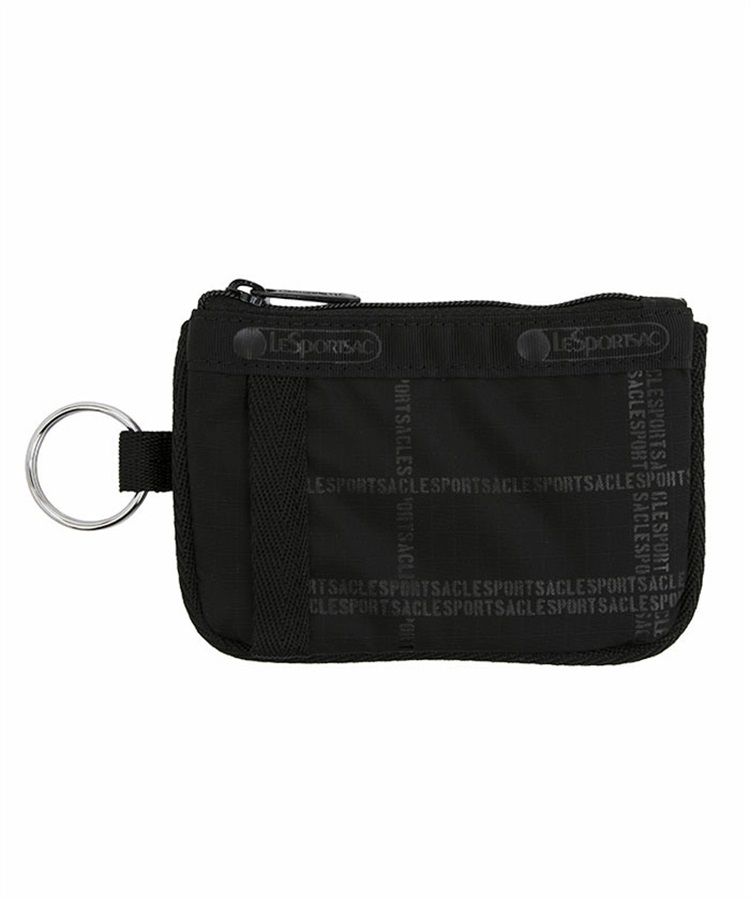 CHALLENGER × LESPORTSAC KEY CARD HOLDER Shiny Black Key Card Holder Wallet | LeSportsac