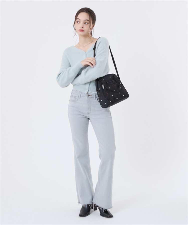 レスポートサック　モカブラックハート N/S Mini Satchel LeSportsac - レスポートサック モカブラックハート N/S Mini Satchel