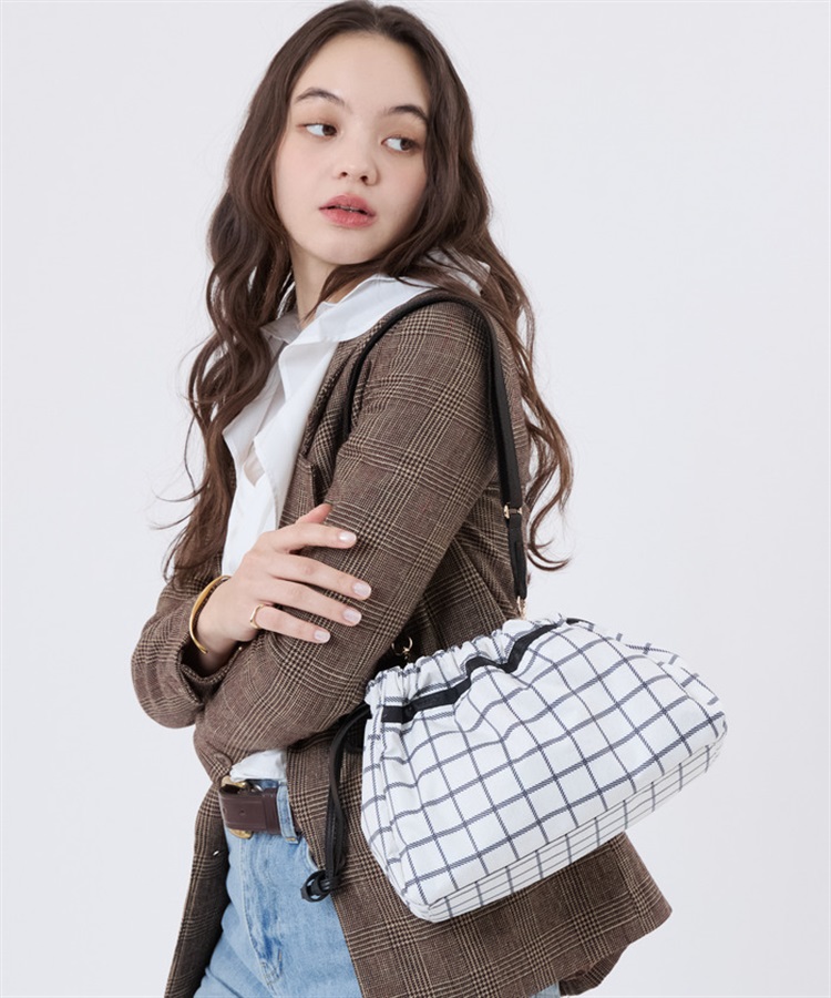 E/W CITY DRAWSTRING BAG｜ショルダーバッグ/斜め掛け｜バッグ