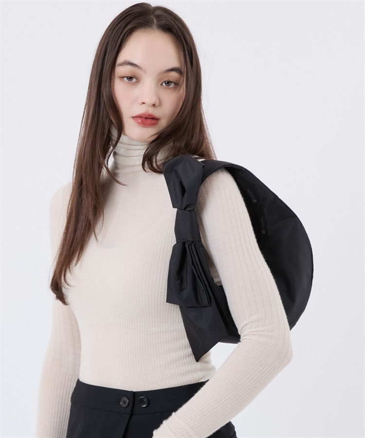 レスポ　リボンショルダーバッグ ブラック　BOW CRESCENT BOW CRESCENT SHOULDER｜ショルダーバッグ/斜め掛け｜バッグ