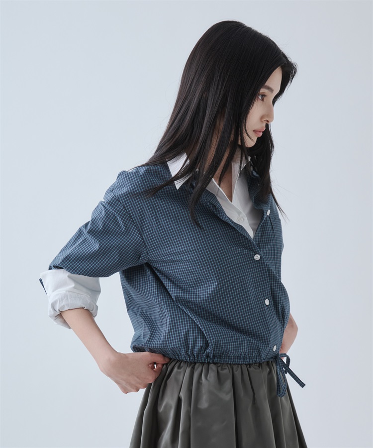 クロップドドローストリングシャツ|トップス|ウェア クロップドドローストリングシャツ|トップス|ウェア