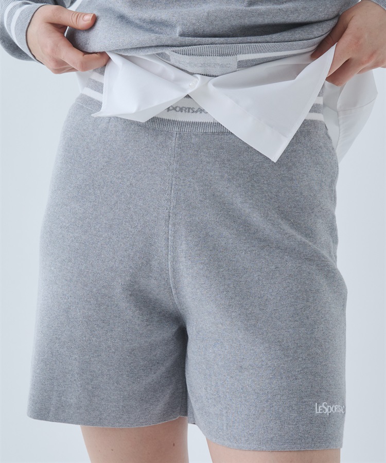 AT LAST&CO ツータック ショートパンツ 36 グレー ニットショートパンツ｜ボトムス｜ウェア｜レスポートサック公式
