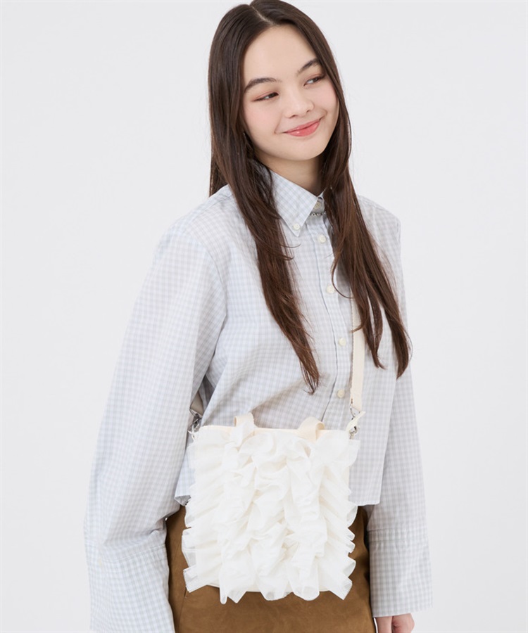 RUFFLE MINI N/S TOTE｜ショルダーバッグ/斜め掛け｜バッグ