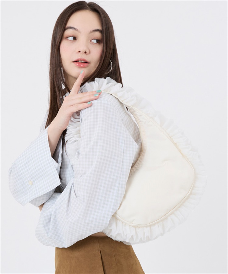 RUFFLE ZIP HOBO｜ショルダーバッグ/斜め掛け｜バッグ