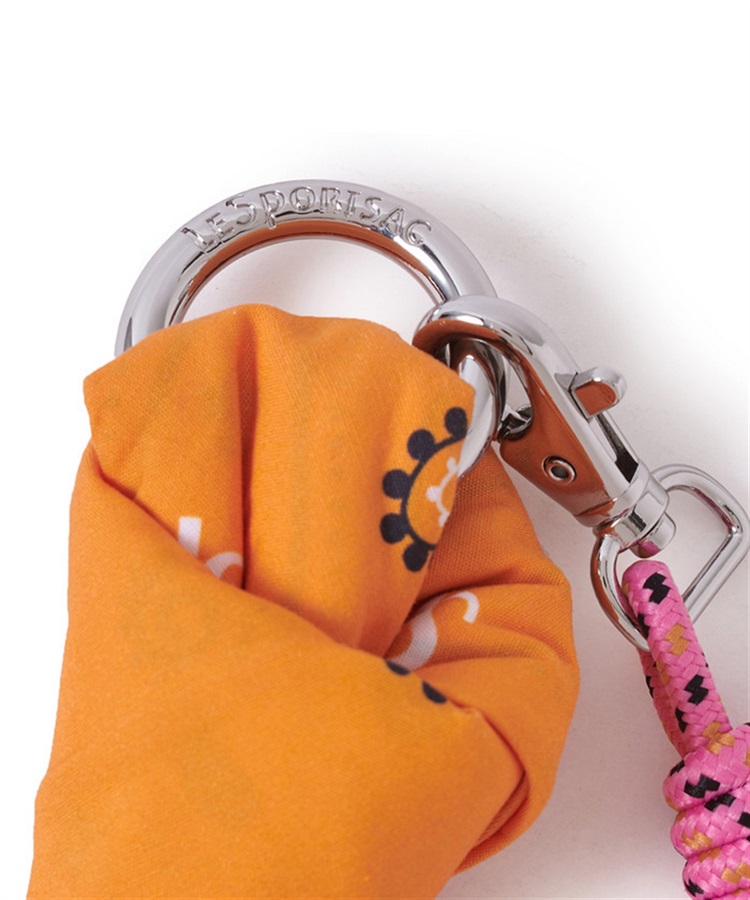 LeSportsac Atelier】BANDANA W/CORD CHARM｜チャーム｜ポーチ