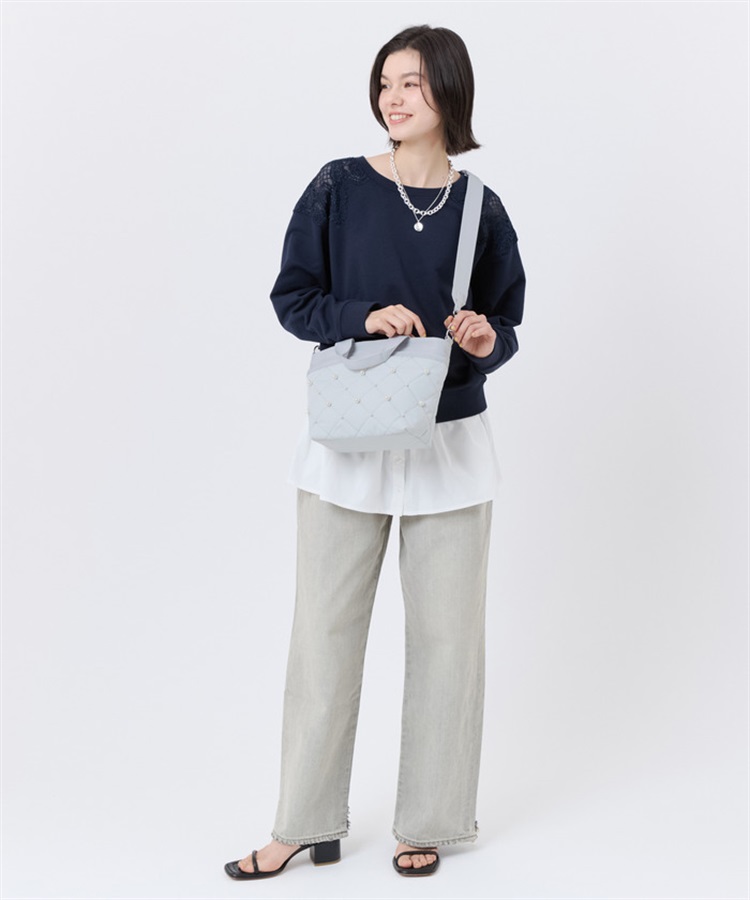 SM BUCKET TOTE W PEARLS｜トートバッグ｜バッグ｜レスポートサック