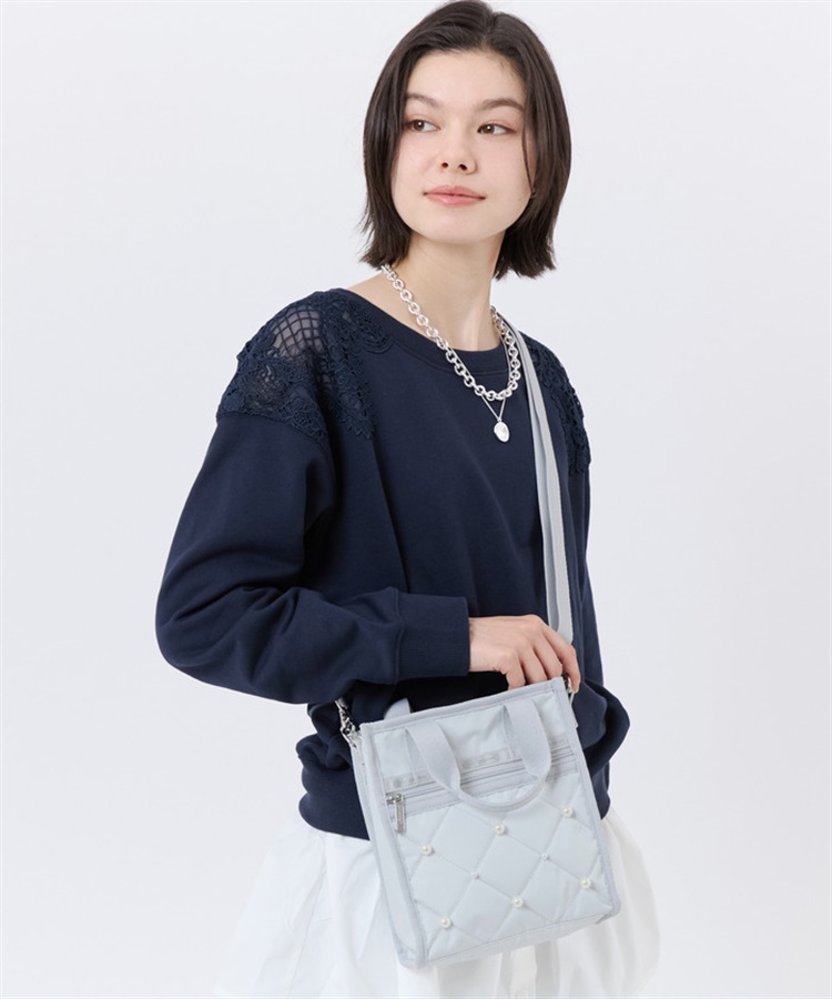 【超豪華】存在感放つパールバッグ MINI N/S TOTE W/ PEARLS｜ショルダーバッグ/斜め掛け｜バッグ
