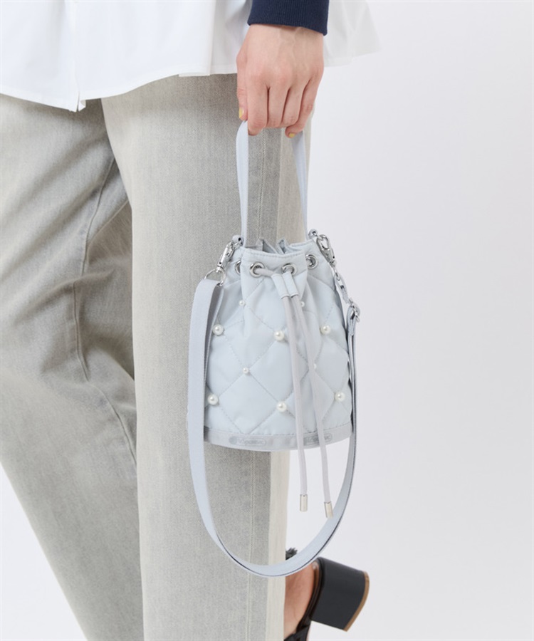 【超豪華】存在感放つパールバッグ DRAWST BUCKET W PEARLS｜ショルダーバッグ/斜め掛け｜バッグ