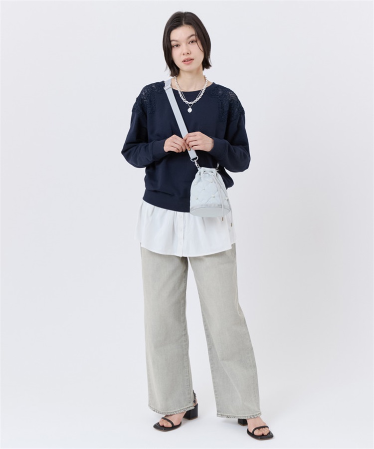 DRAWST BUCKET W PEARLS｜ショルダーバッグ/斜め掛け｜バッグ