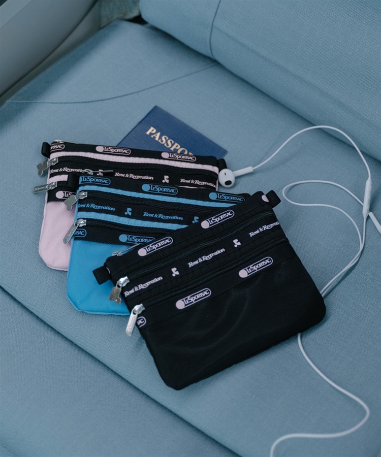 LeSportsac×Rest & Recreation】RR X LS 3 ZIP COSMETIC｜ポーチ