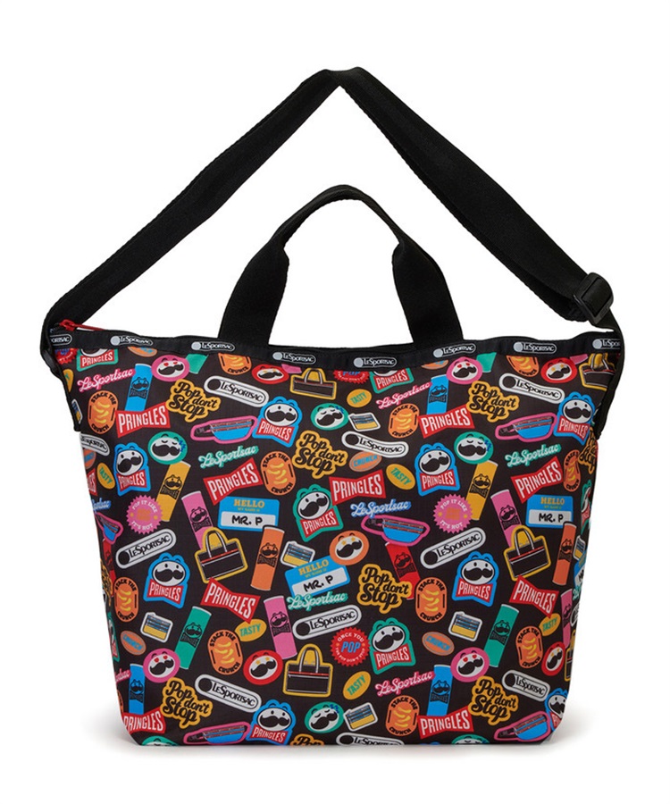 cha76chanMICALLE トートバッグ黒＆ピンク2点 LeSportsac×Pringles】DELUXE EASY CARRY TOTE｜トートバッグ｜バッグ