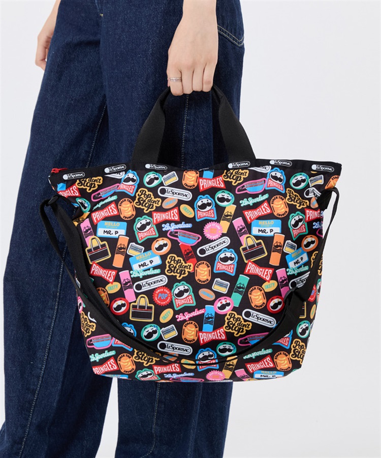 cha76chanMICALLE トートバッグ黒＆ピンク2点 LeSportsac×Pringles】DELUXE EASY CARRY TOTE｜トートバッグ｜バッグ