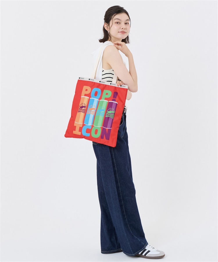 レスポートサックEMERALD TOTEフリルハンドルトートバッグ LeSportsac×Pringles】GRAND EMERALD TOTE｜トートバッグ｜バッグ