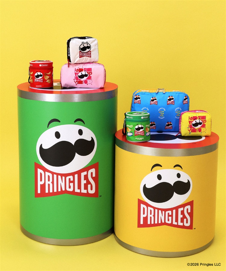 LeSportsac×Pringles】EXTRA LARGE RECTANGULAR COSMETIC｜ポーチ