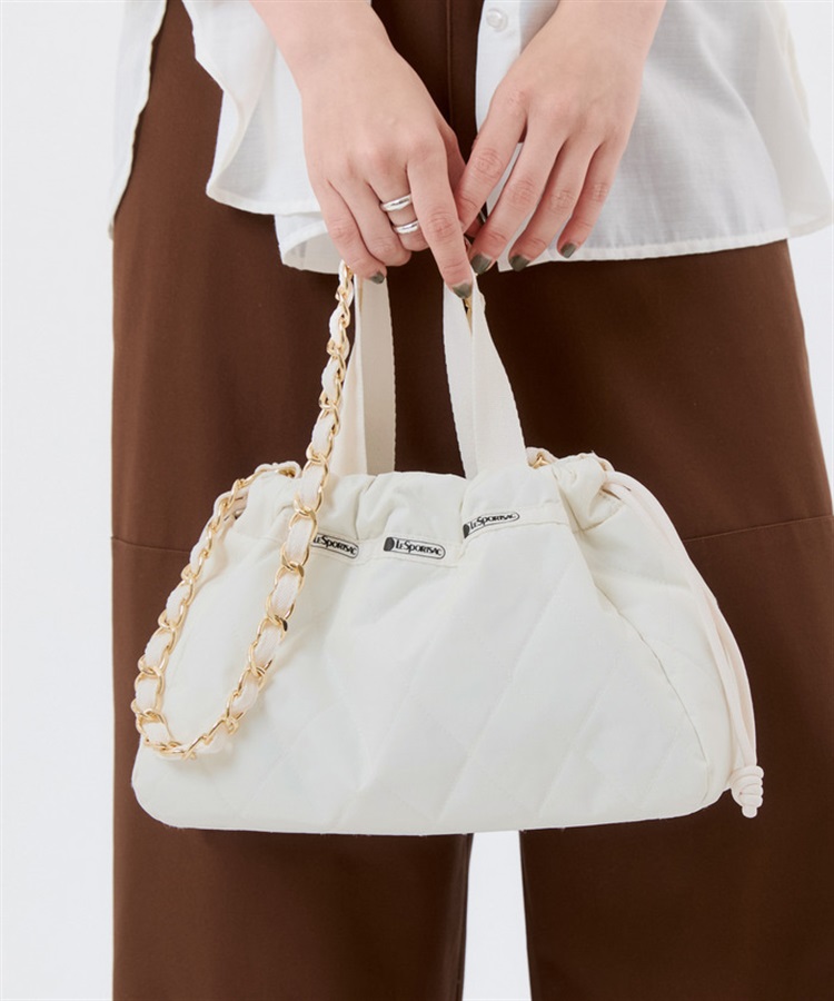 CHAIN E/W DRAWSTRING BAG｜ショルダーバッグ/斜め掛け｜バッグ