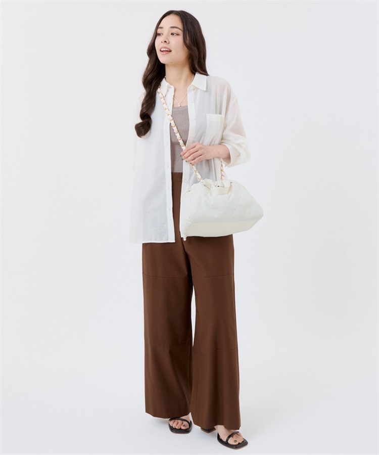 CHAIN E/W DRAWSTRING BAG｜ショルダーバッグ/斜め掛け｜バッグ