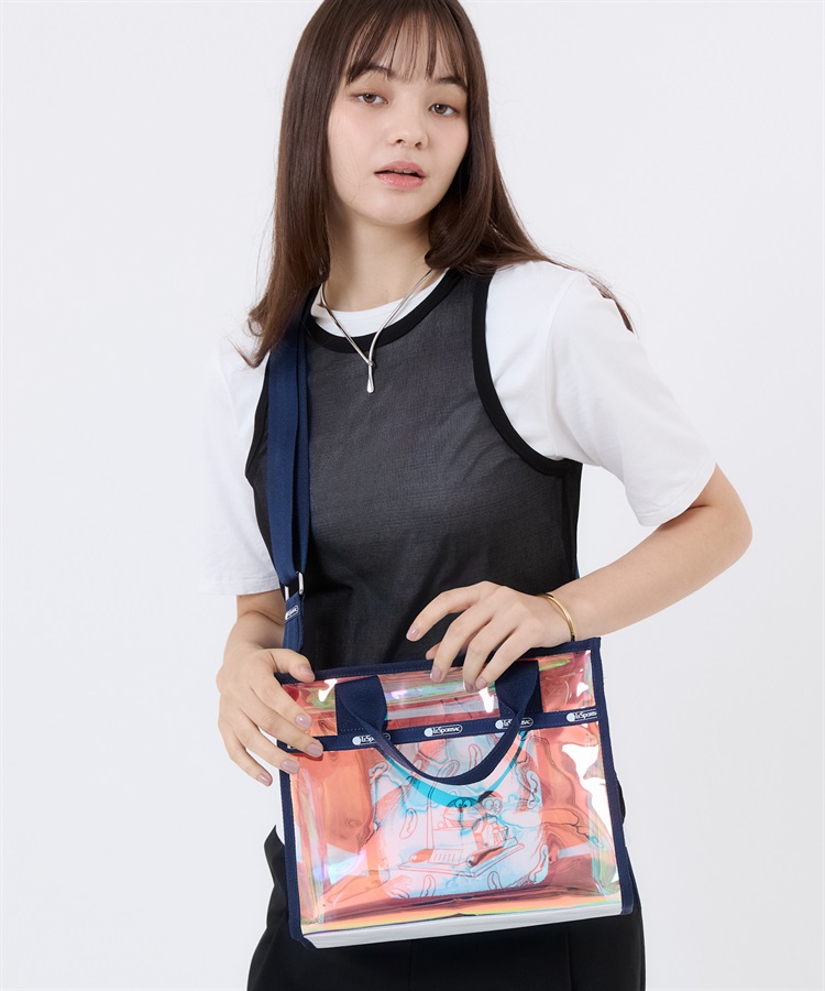 ラッセン[アンバードーン]デラックスユニークS ダイヤモンド付 保証書有 真作 DORAEMON】CLEAR MEDIUM TH TOTE｜ショルダーバッグ/斜め掛け｜バッグ