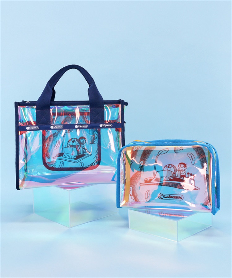 レスポートサック ドラえもん 50周年 ボストンバッグ ラージタイプ　ポーチ付 DORAEMON】CLEAR LG RECT COSMETIC｜ポーチ｜ポーチ/アクセサリー