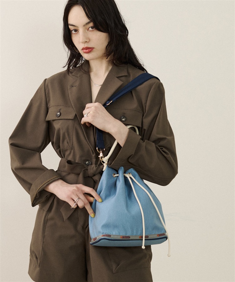 LeSportsac Atelier】MED DRAWSTRING BAG｜ショルダーバッグ