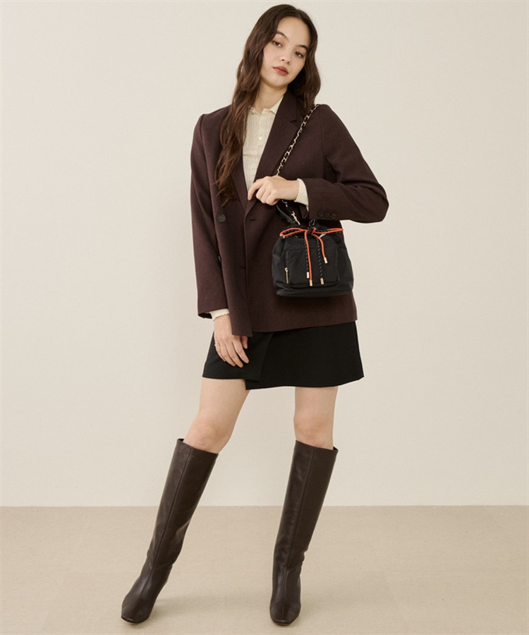 LeSportsac Atelier】W DRAWSTRING CHAIN BAG｜ショルダーバッグ/斜め