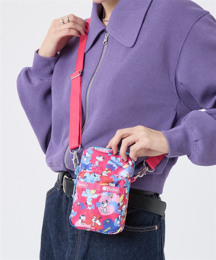 LeSportsac×PEANUTS】MINI PHONE BAG｜ショルダーバッグ/斜め掛け
