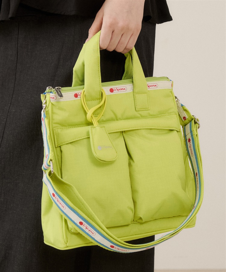 LeSportsac レスポートサック 2WAYバッグ/アトリエ/ヘルメットバッグ  ナイロン    グリーン ユニセックス / 240001196930 LeSportsac Atelier】MED HELMET TOTE｜トートバッグ｜バッグ