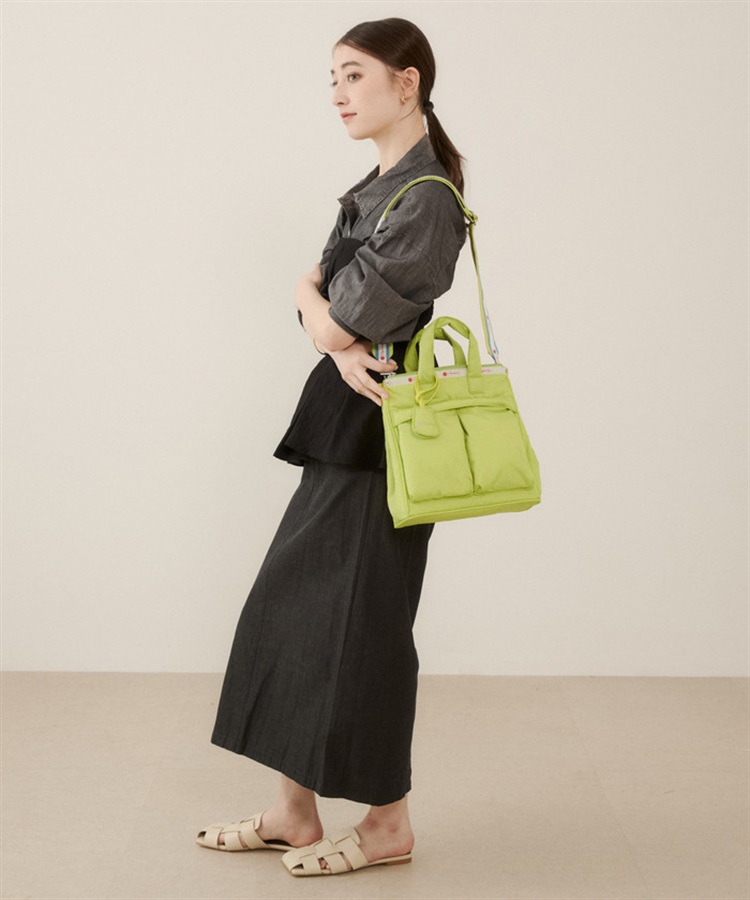 LeSportsac レスポートサック 2WAYバッグ/アトリエ/ヘルメットバッグ  ナイロン    グリーン ユニセックス / 240001196930 LeSportsac Atelier】MED HELMET TOTE｜トートバッグ｜バッグ