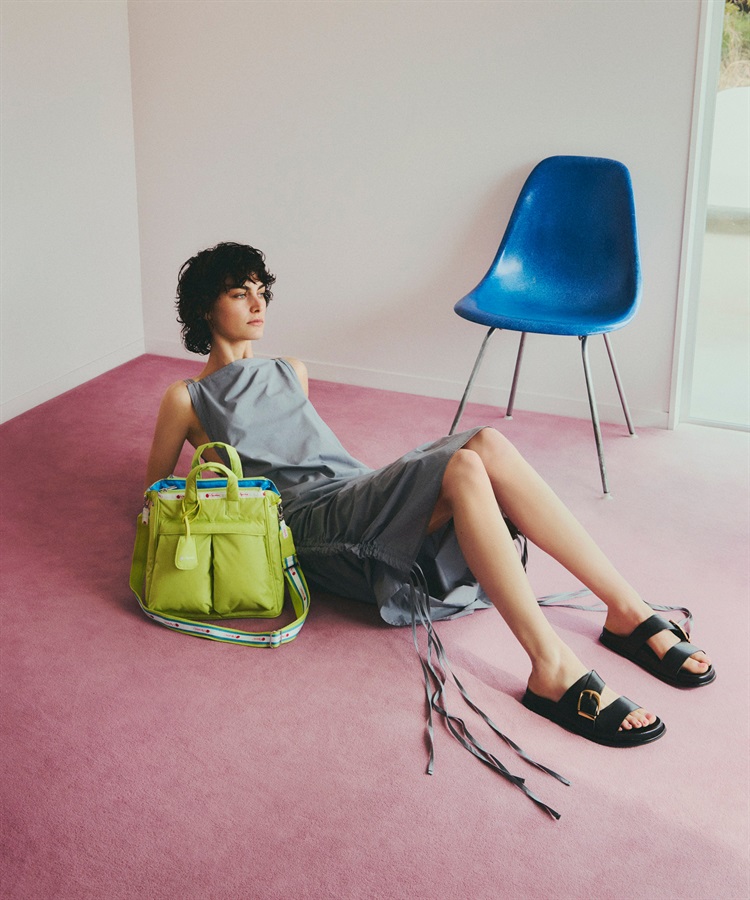 LeSportsac レスポートサック 2WAYバッグ/アトリエ/ヘルメットバッグ  ナイロン    グリーン ユニセックス / 240001196930 LeSportsac Atelier】MED HELMET TOTE｜ショルダーバッグ/斜め掛け
