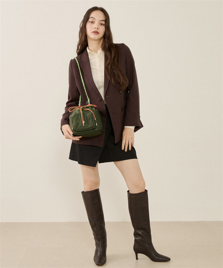 LeSportsac Atelier】W DRAWSTRING CHAIN BAG｜ショルダーバッグ/斜め