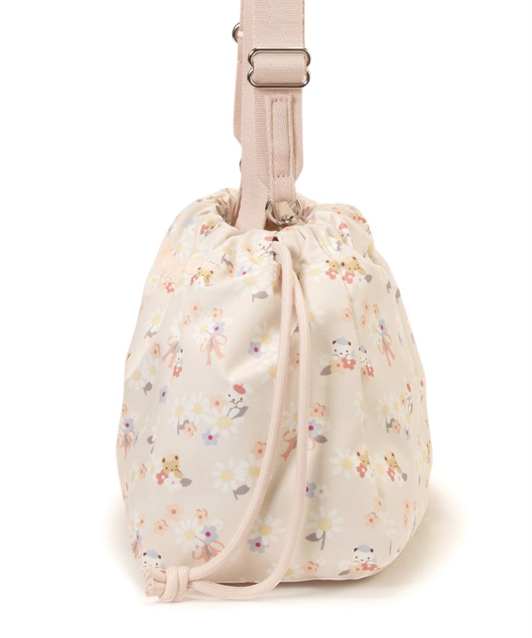 LeSportsac×familiar】E/W TOWN DRAWSTRING BAG｜ショルダーバッグ
