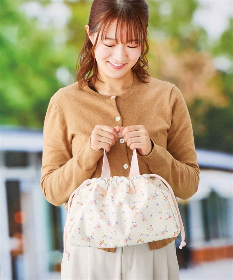 LeSportsac×familiar】E/W TOWN DRAWSTRING BAG｜ショルダーバッグ