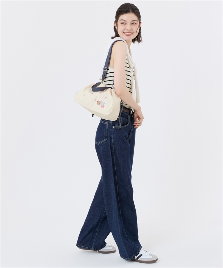 LeSportsac×familiar】E/W TOWN DRAWSTRING BAG｜ショルダーバッグ