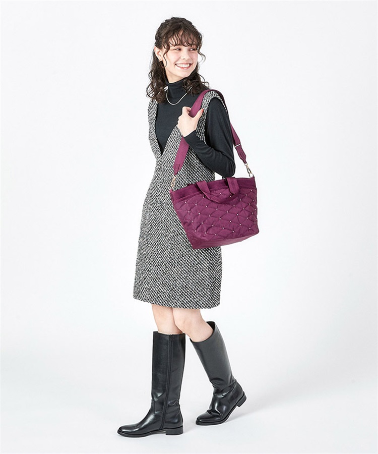 mikapi〜　新品同様☆LeSportsac　ブラックキルトスタッズ L04091AU011831_thumb.jpg