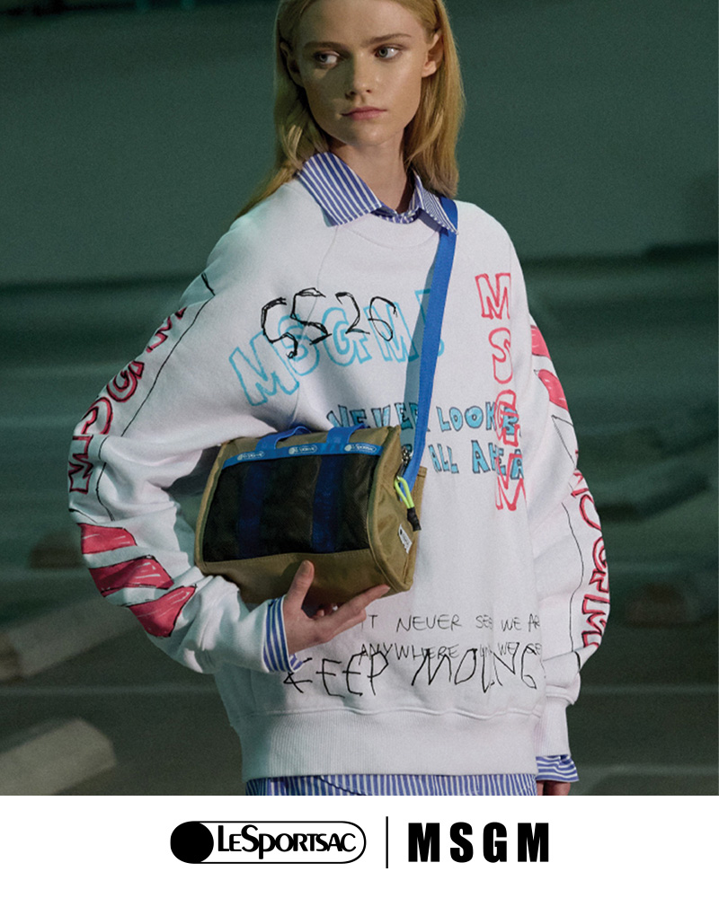 LeSportsac×MSGM レスポートサックとイタリアのファッションブランド「MSGM」とのコラボレーション